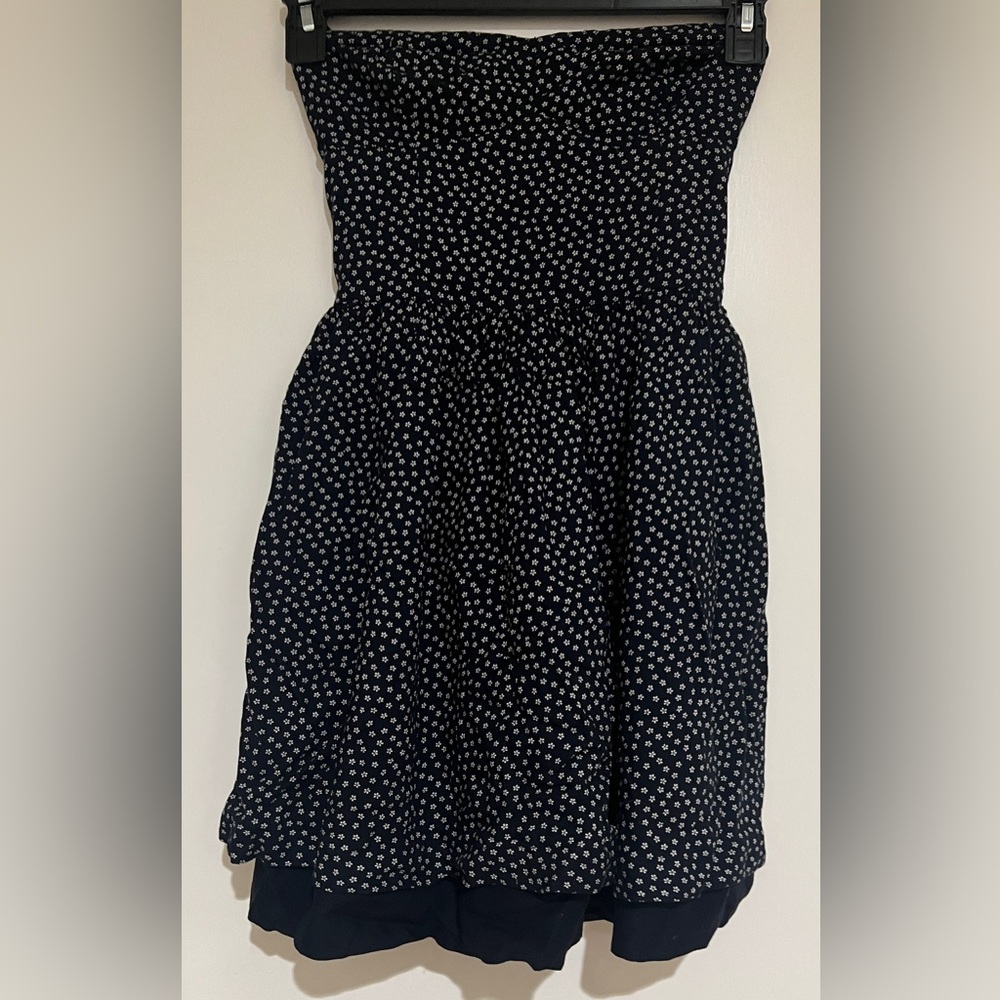 Women’s Superdry Vintage Black With White Flowers Sleeveless Dress